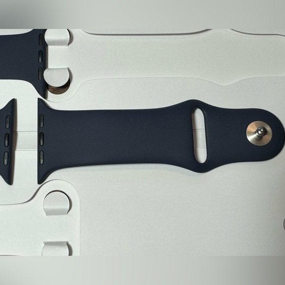 EUC Apple Watch OEM Sport Silicone Watch Band Midnight Blue 42MM - Picture 11 of 14